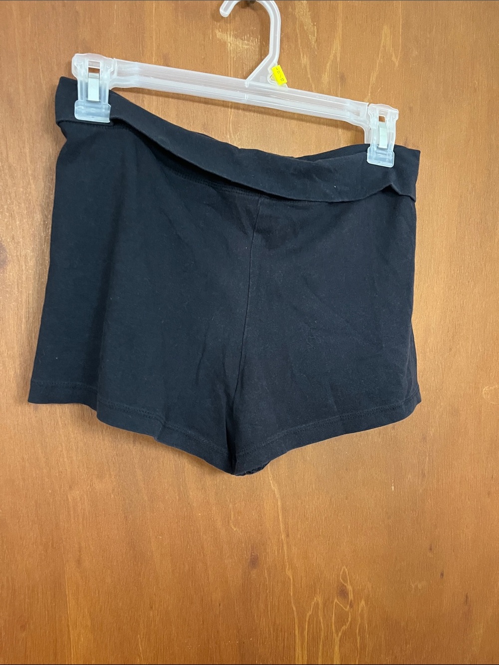 Charlotte Russe Black High-Waist Fold-Over Shorts